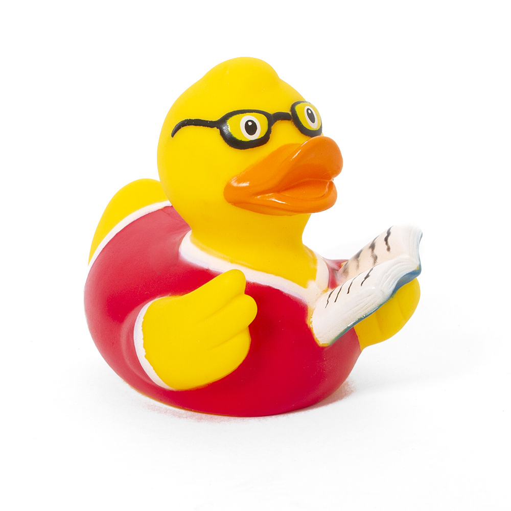 Book Reader, Ducks Spirit, Rubber Duck, Gifts, 631199, Quackys